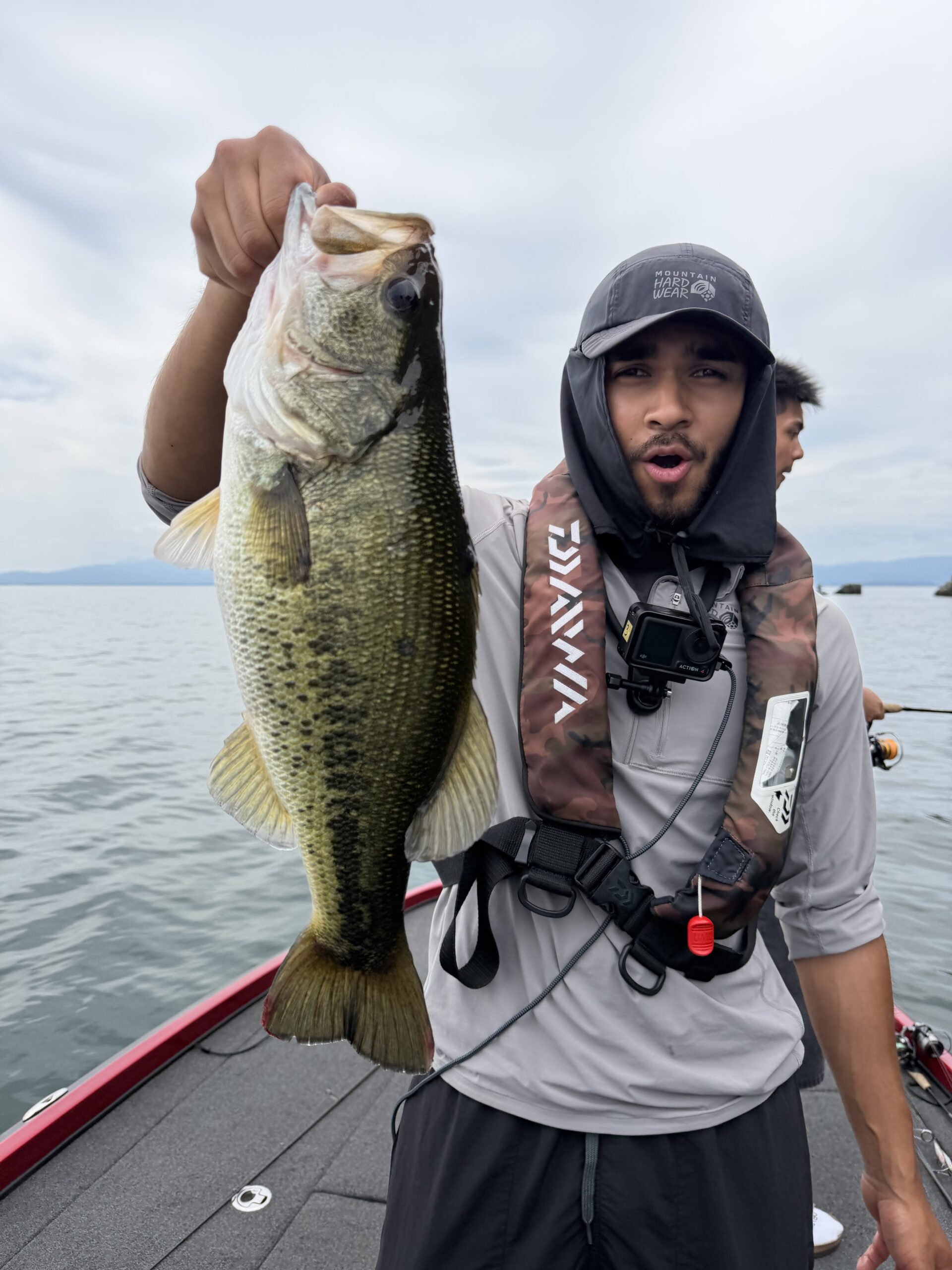 Largemouth bass caught with a JBFA guide on Lake Biwa, 2026-07-12