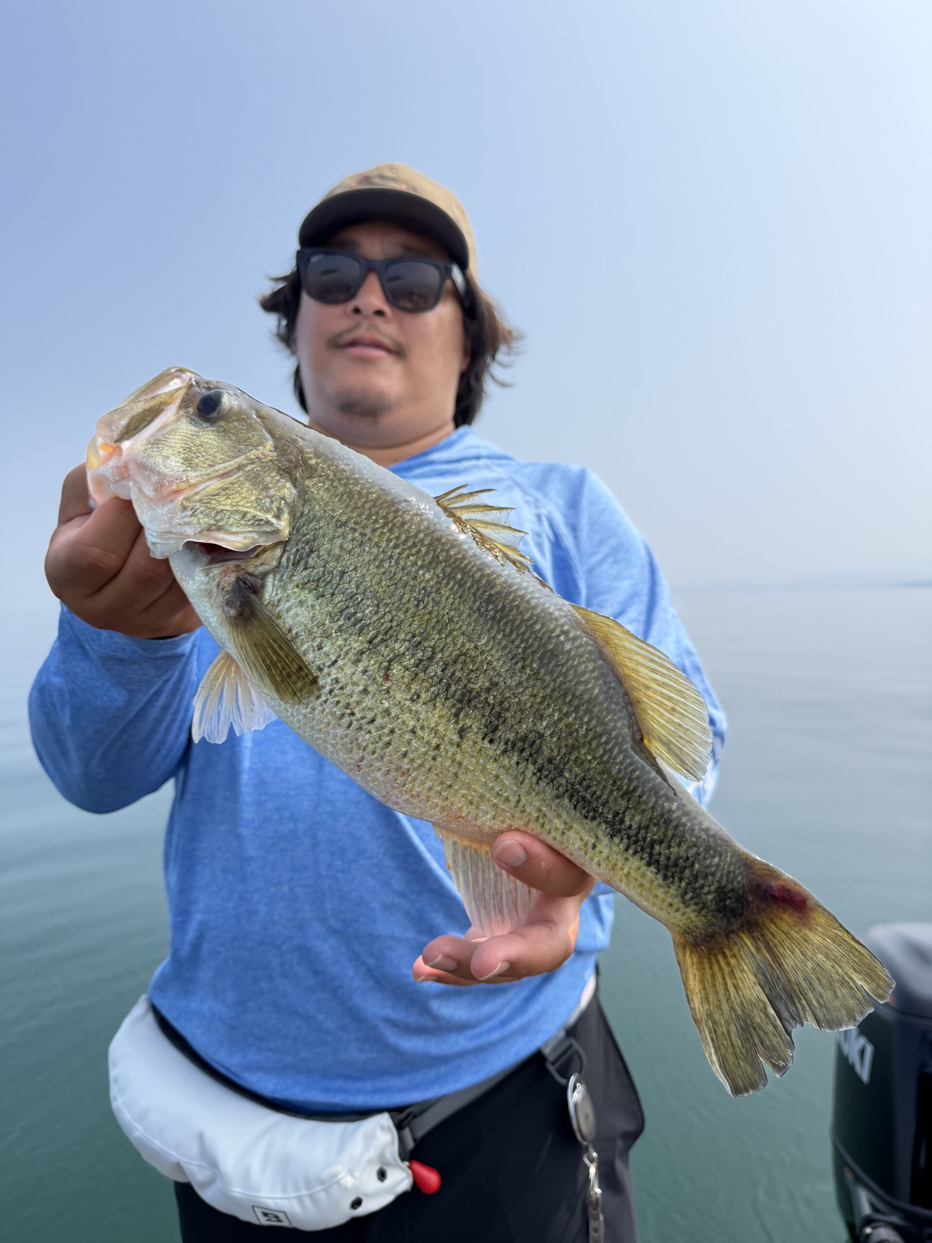 Largemouth bass caught with a JBFA guide on Lake Biwa, 2026-07-22