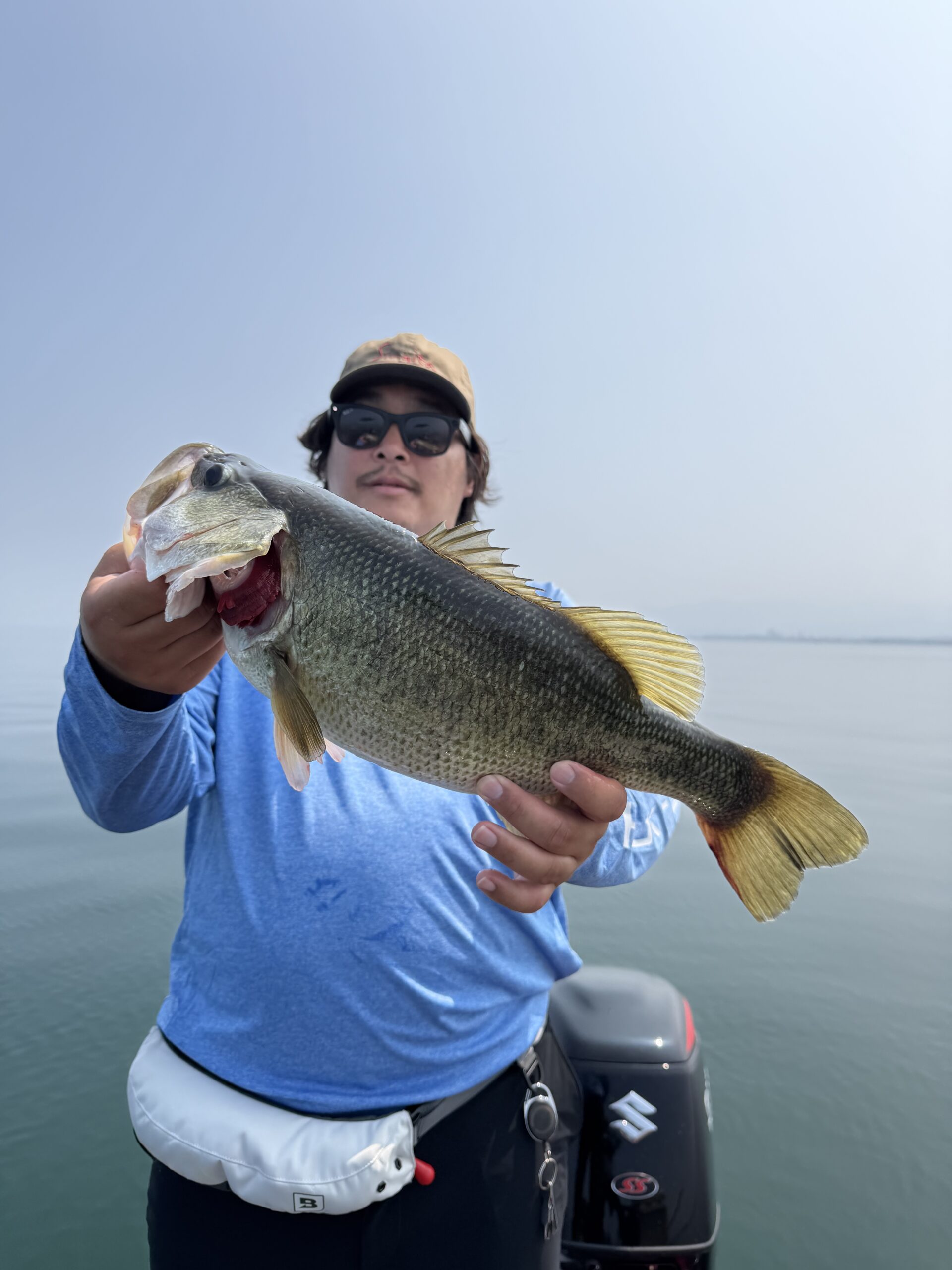 Largemouth bass caught with a JBFA guide on Lake Biwa, 2026-07-22