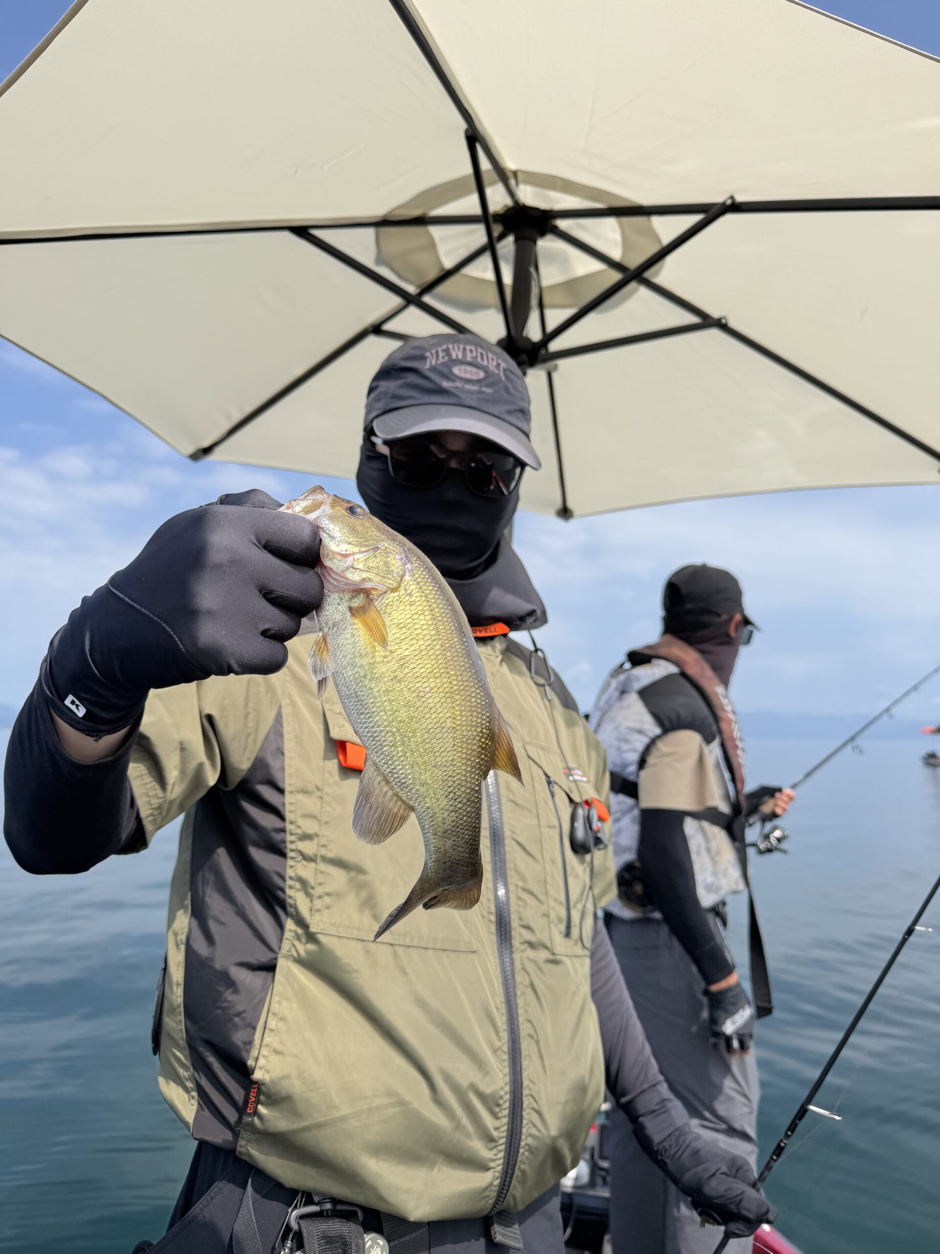 Largemouth bass caught with a JBFA guide on Lake Biwa, 2026-07-23