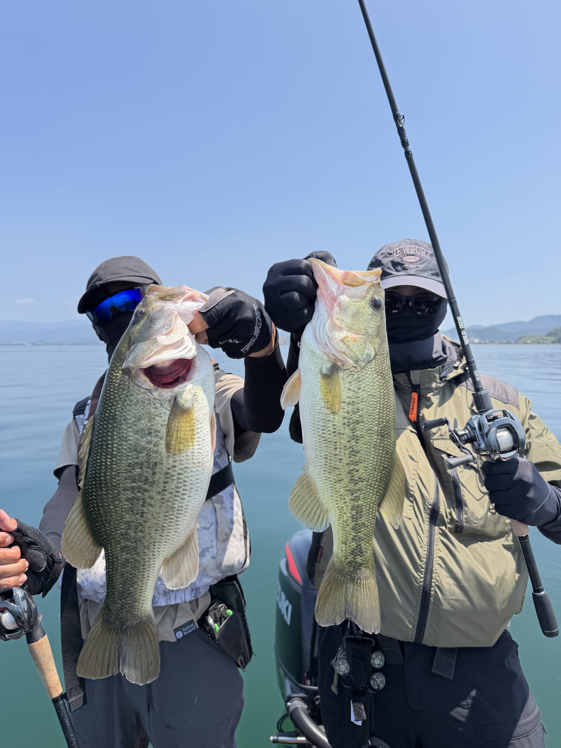 Largemouth bass caught with a JBFA guide on Lake Biwa, 2026-07-23