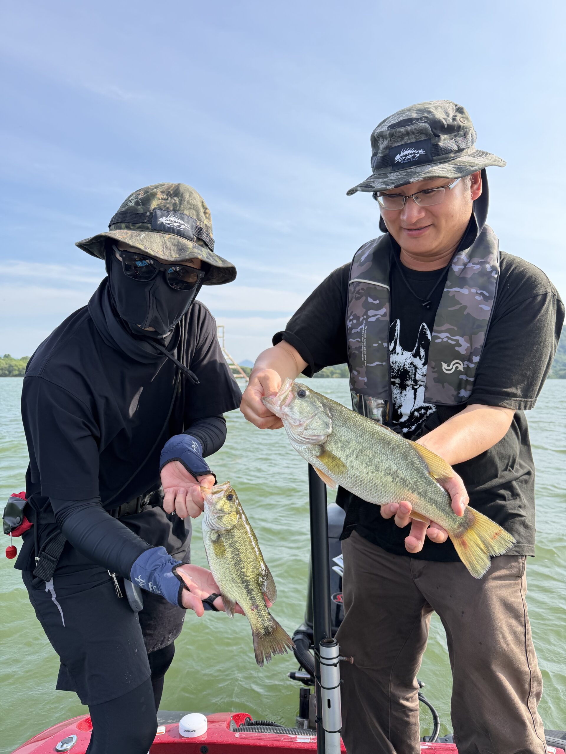 Largemouth bass caught with a JBFA guide on Lake Biwa, 2026-07-31