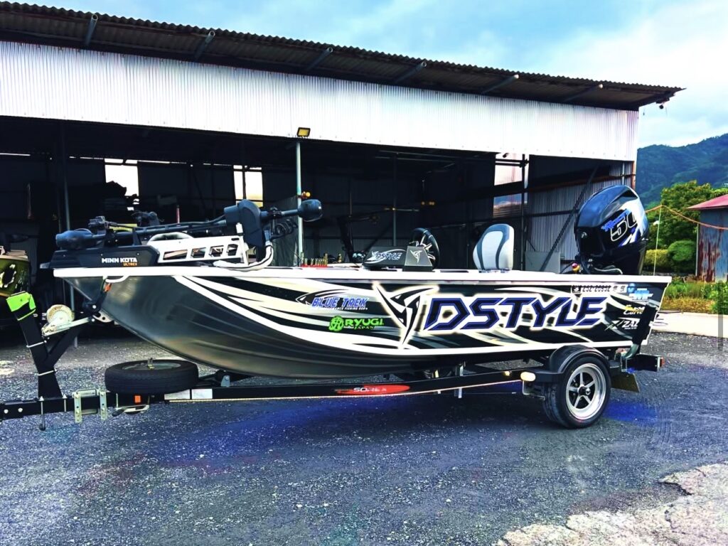 STACER 425 + MERCURY 4st 50HP — bass fishing at Lake Ikehara, Japan