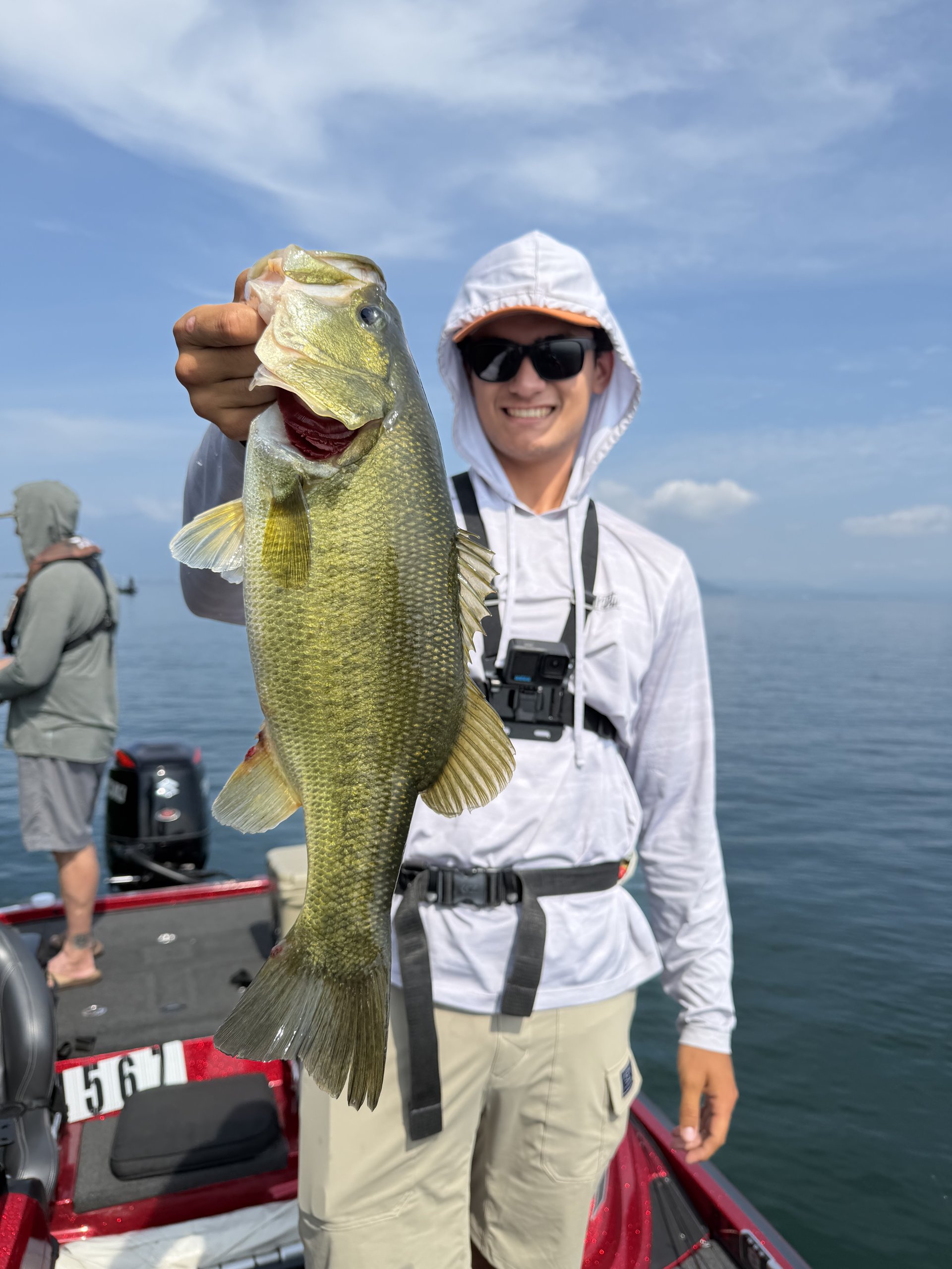 Largemouth bass caught with a JBFA guide on Lake Biwa, 2026-08-01