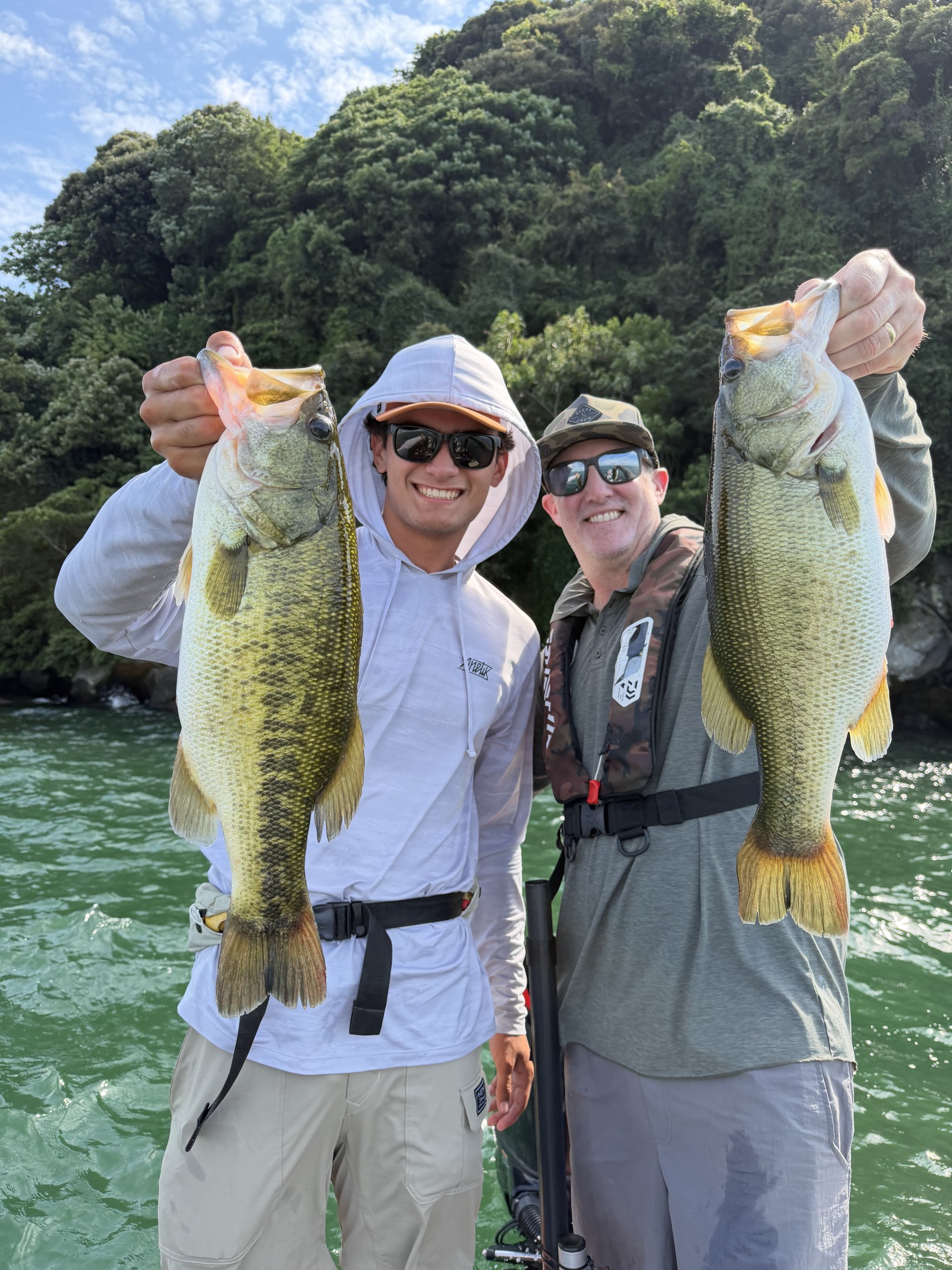 Largemouth bass caught with a JBFA guide on Lake Biwa, 2026-08-01
