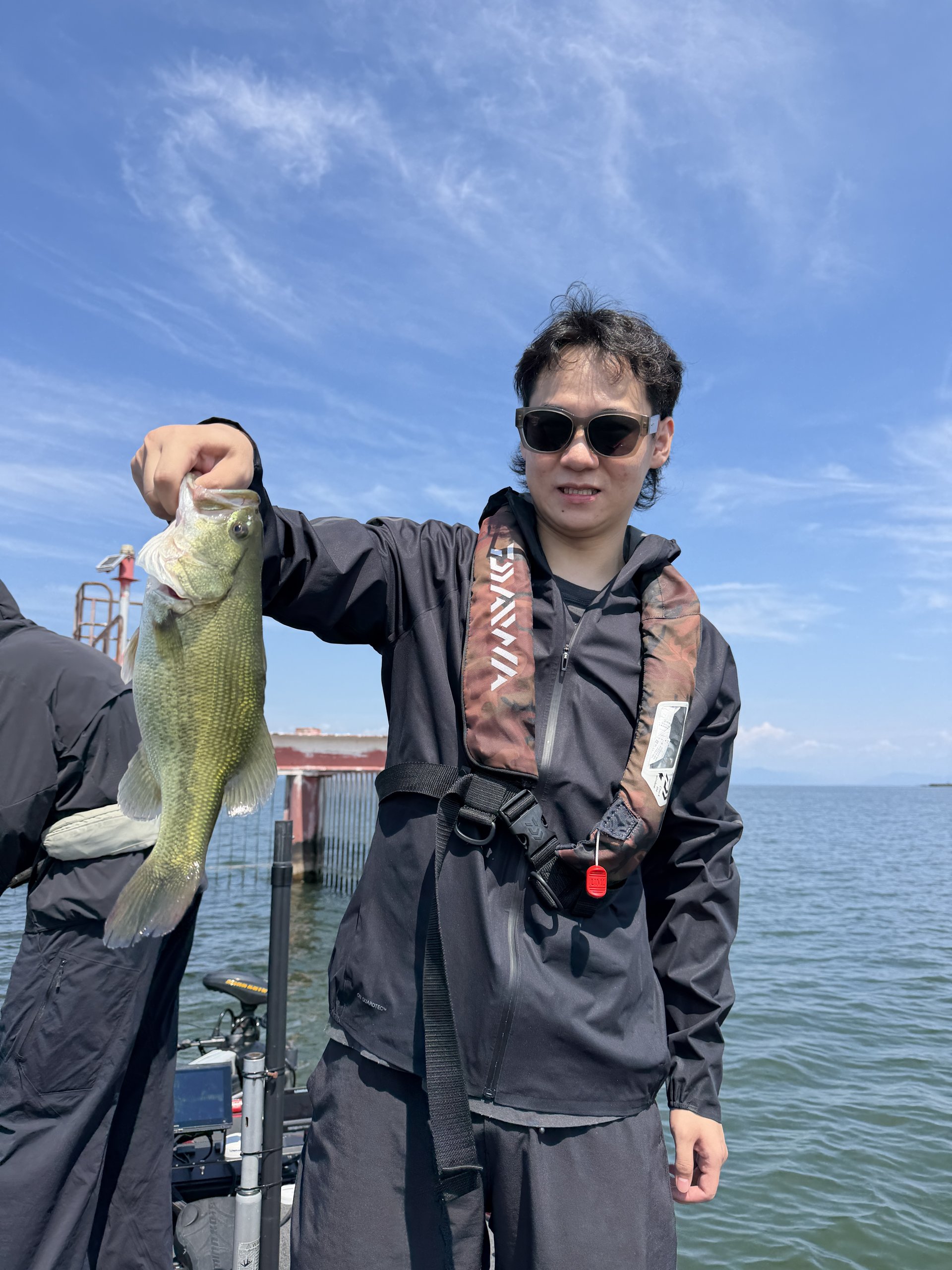 Largemouth bass caught with a JBFA guide on Lake Biwa, 2026-08-22