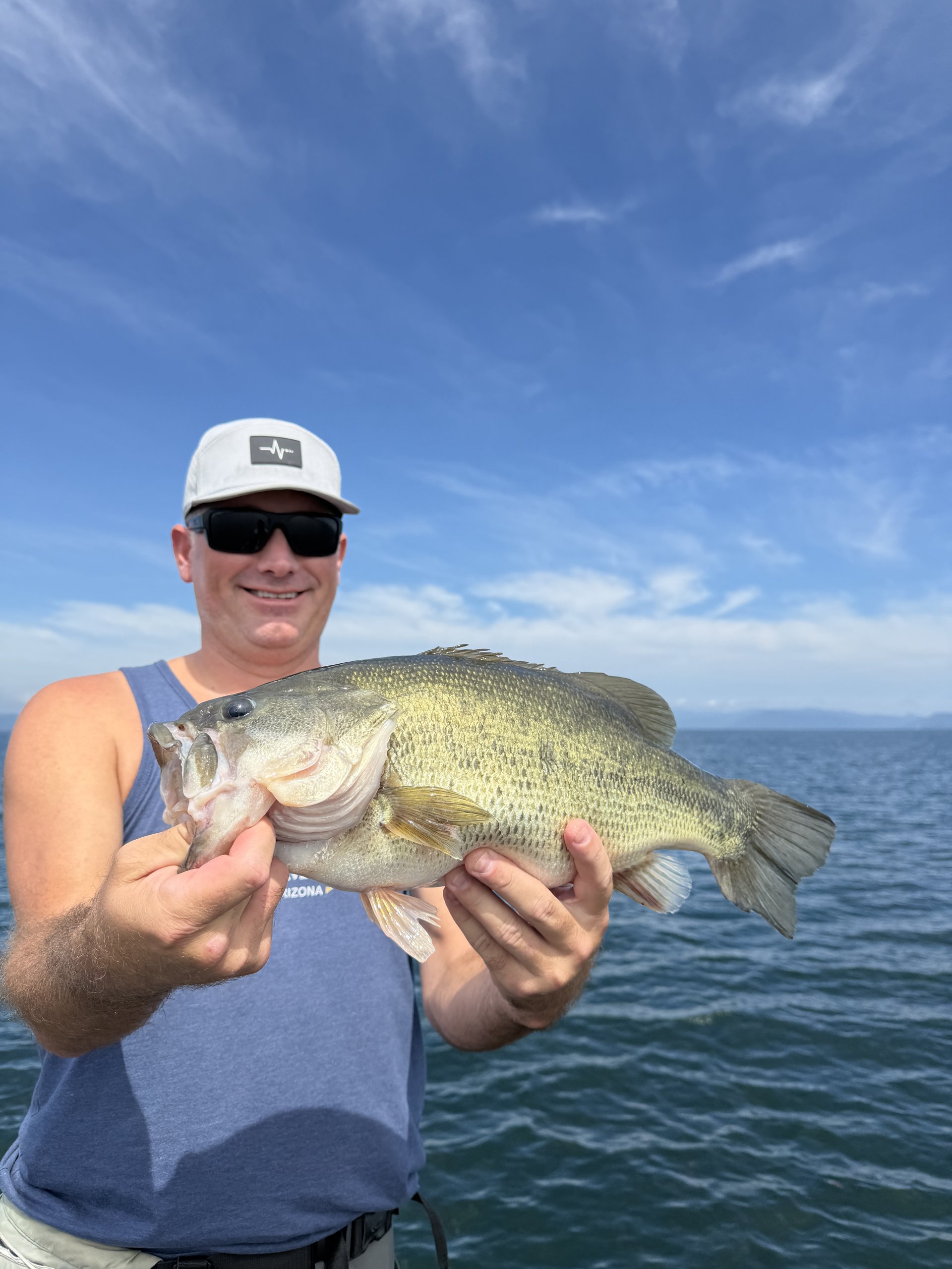 Largemouth bass caught with a JBFA guide on Lake Biwa, 2026-08-26