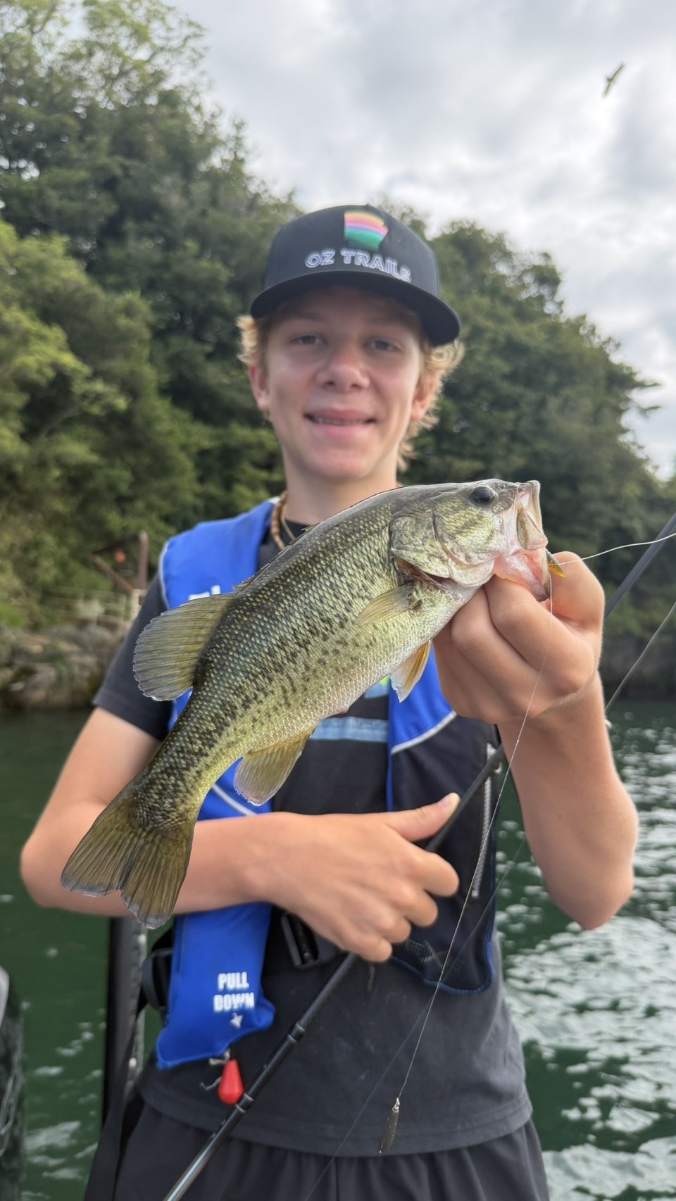 Largemouth bass caught with a JBFA guide on Lake Biwa