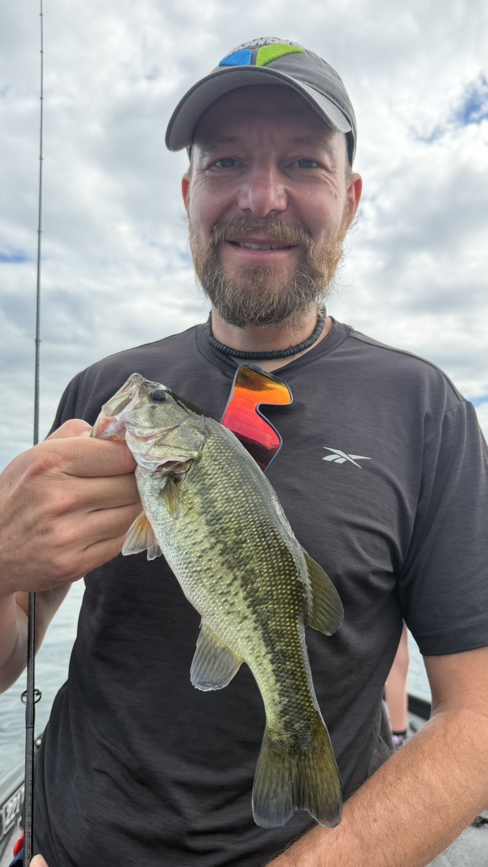 Largemouth bass caught with a JBFA guide on Lake Biwa