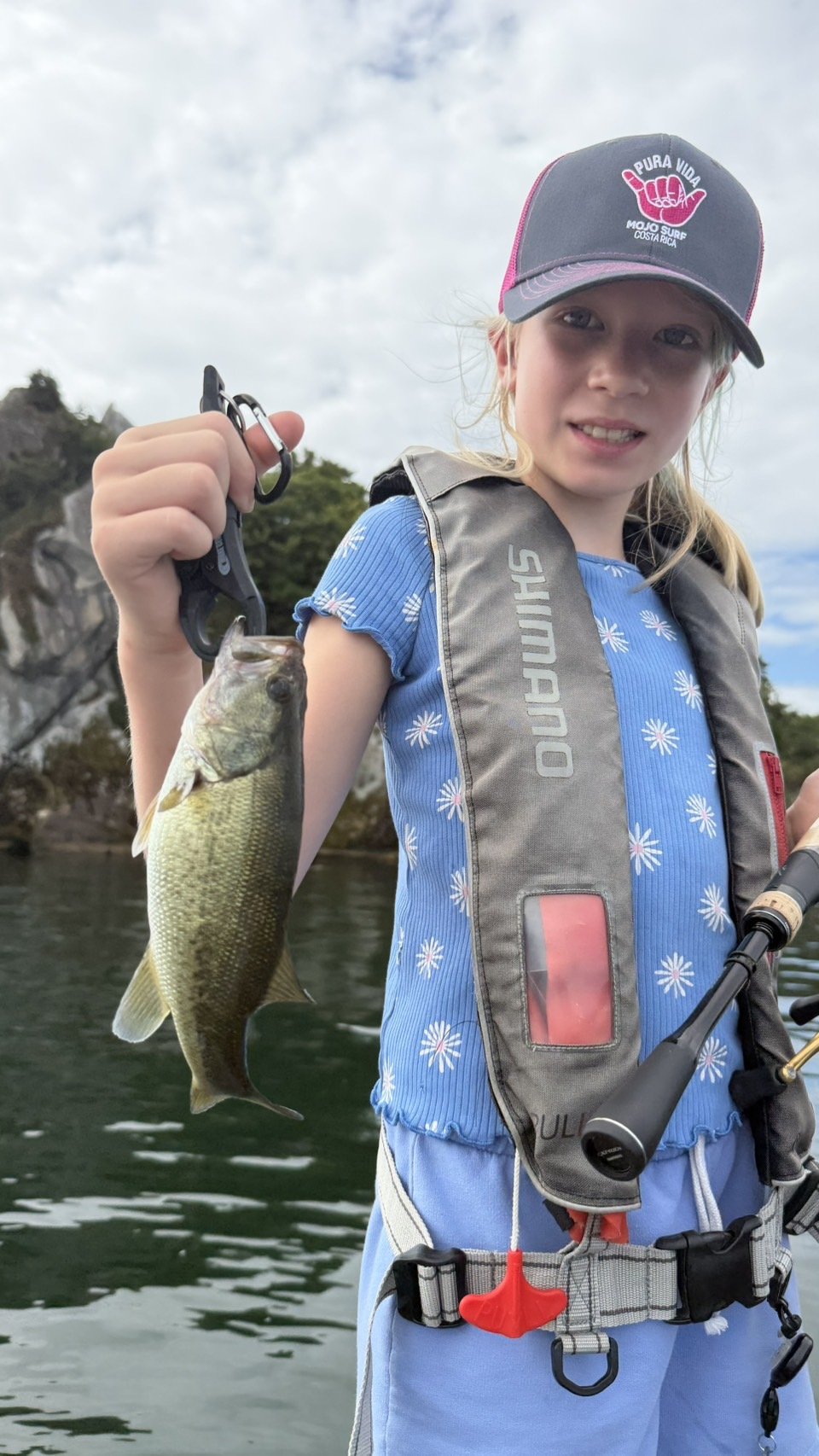 Largemouth bass caught with a JBFA guide on Lake Biwa
