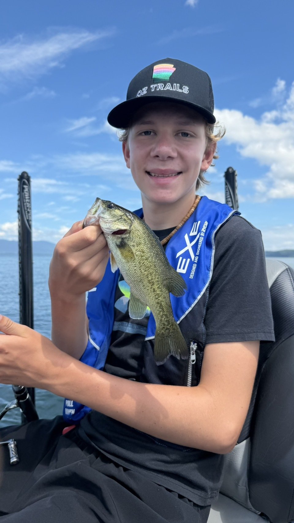 Largemouth bass caught with a JBFA guide on Lake Biwa